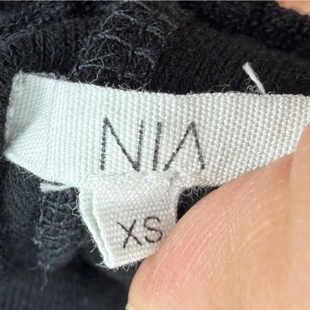 Nia Womens Terry Dolphin‎ Skort Black Terry white striped XS